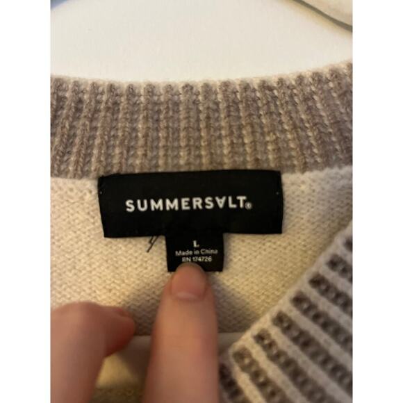 Summersalt The Coziest Cashmere Crew Cream Sz L - Picture 5 of 7